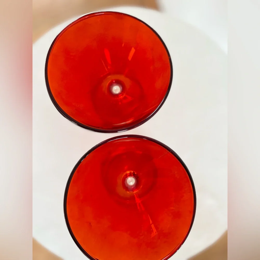 GORGEOUS MID-CENTURY STYLE LEONARDO BARWARE GLASSES MADE IN GERMANY SET OF 2‎